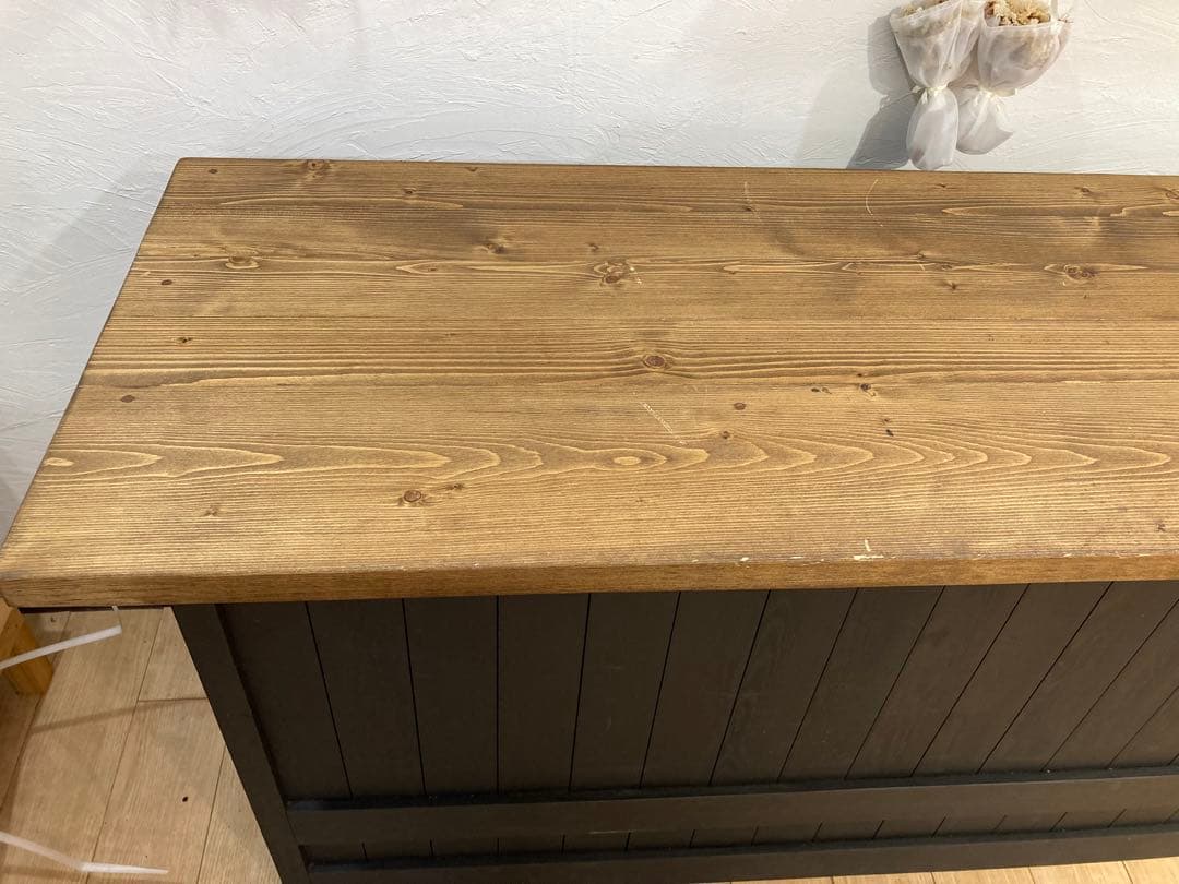 kirschです！　（引き取り限定）木製　レジカウンター　作業台　テーブル