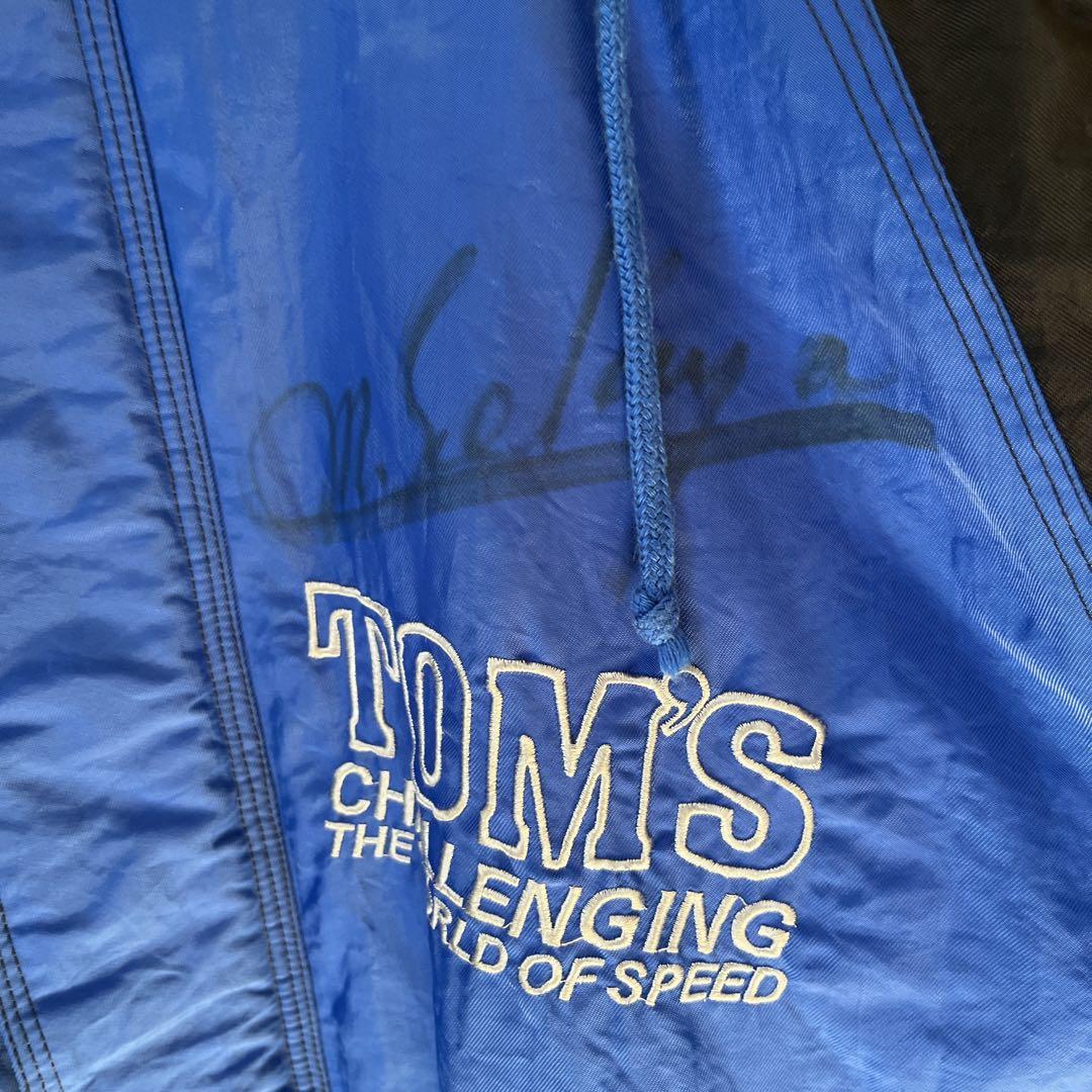 TOM'S TOYOTA ナイロンジャケット　XL相当　刺繍　レーシングab