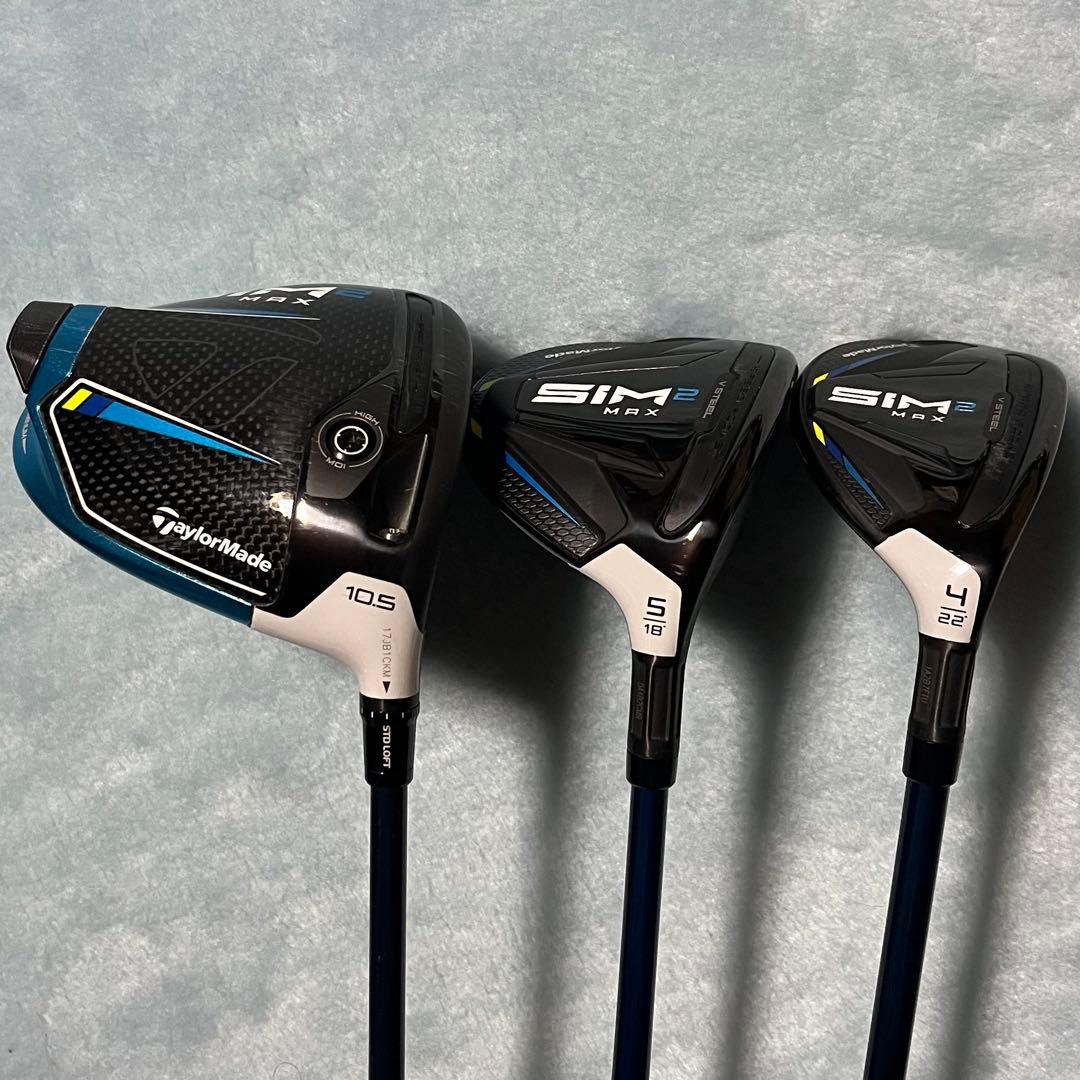 テーラーメイド SIM2MAXゴルフクラブセット ※パターなし キャディバッグ付