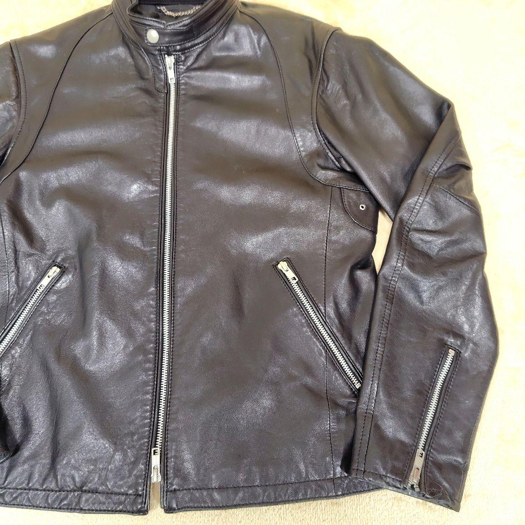 ユナイテッドアローズ シープスキン シングルライダース レザージャケット