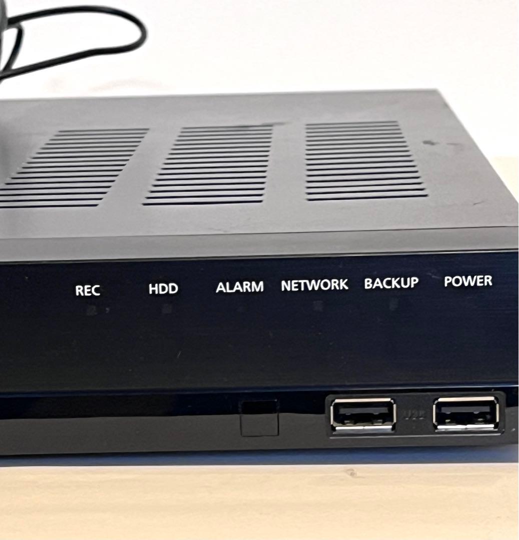 防犯システム一式セット（レコーダー、モニター、カメラ4台）