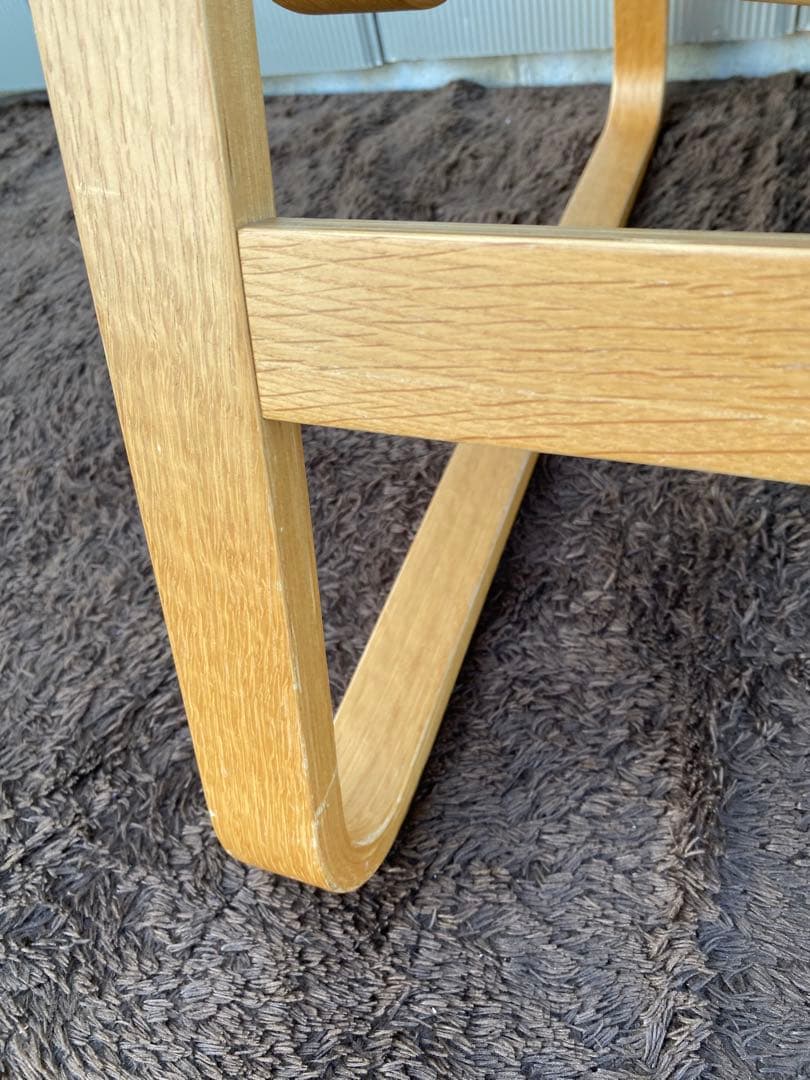 無印良品　リビングでもダイニングでもつかえるソファチェア・オーク材