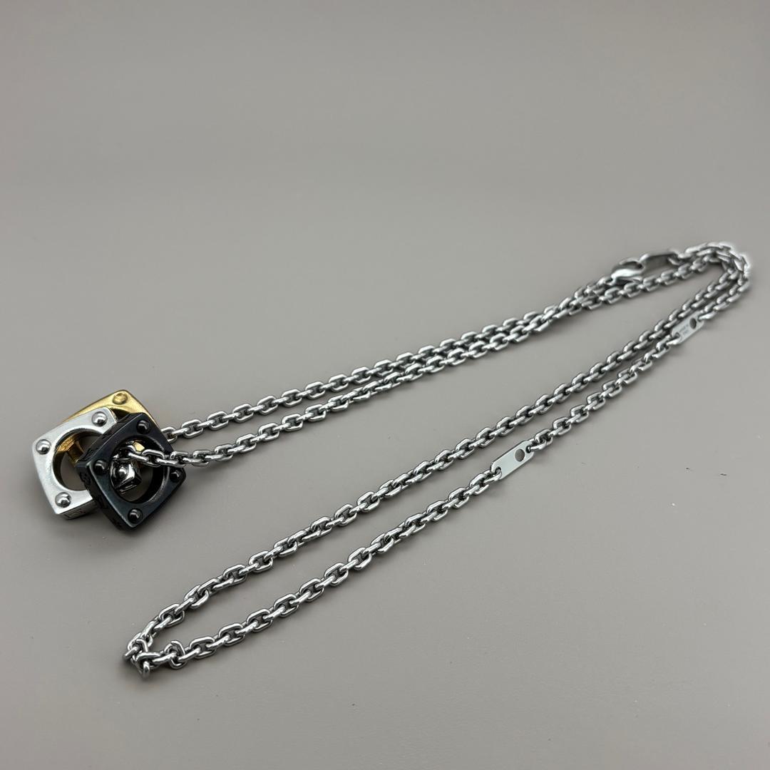 極美品 ルイヴィトン ネックレス ペンダント モノグラム ボールド 3連