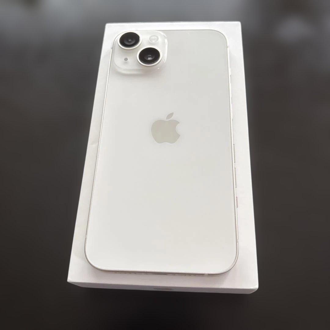【美品】Apple iPhone 14 ホワイト 本体　即日発送