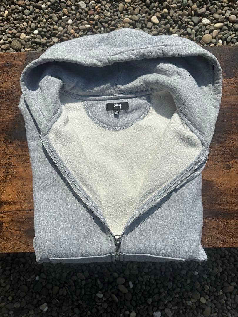 stussy ボアフルジップパーカー