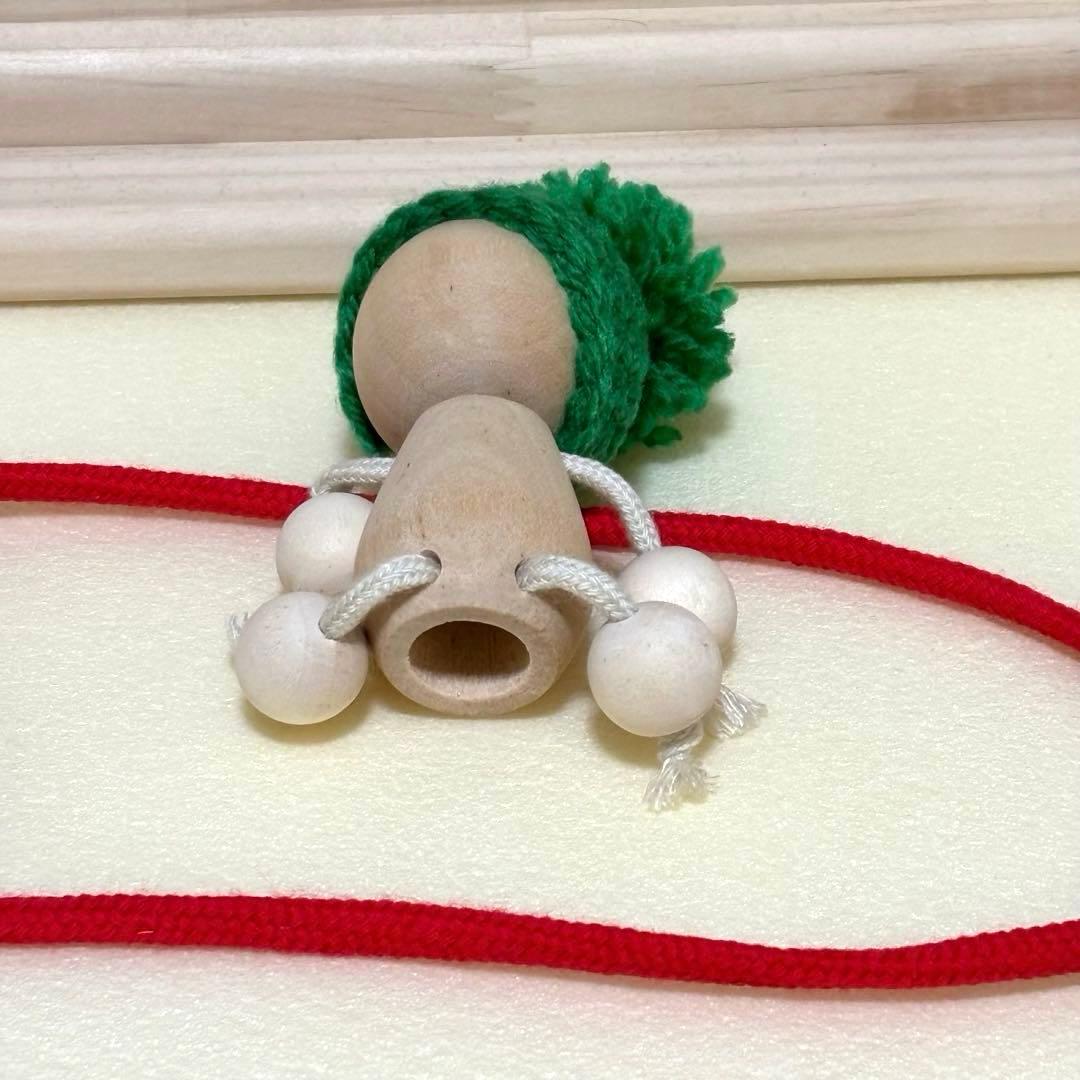 紙芝居　舞台　拍子木　木製人形付属　未使用品　美品