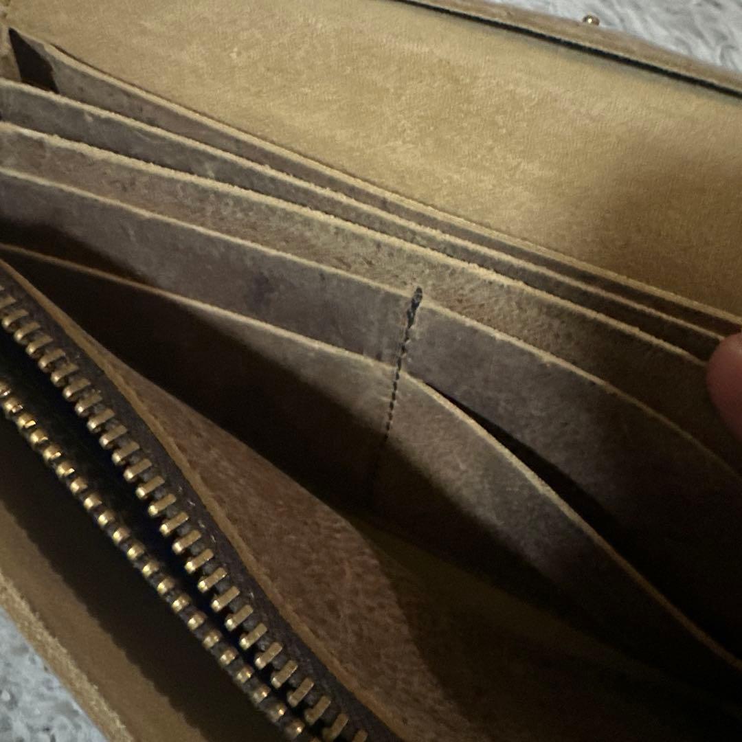 SLOW レザー 長財布 ブラウン　クーズー革　新品