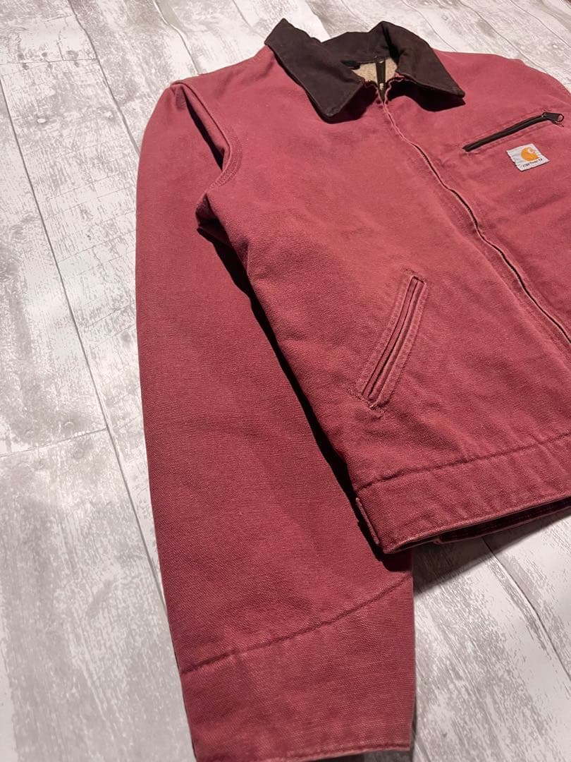 美品！超希少カラー！　Carhartt デトロイトジャケット　サーモンピンク