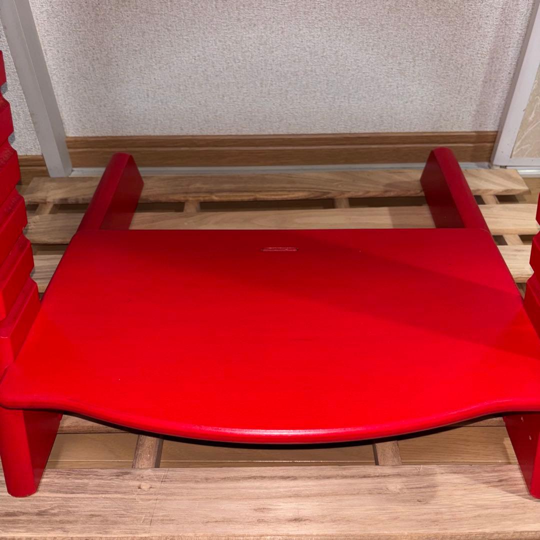 ストッケ トリップトラップ ベビーチェア レッド シリアル3 ハイチェア 椅子②