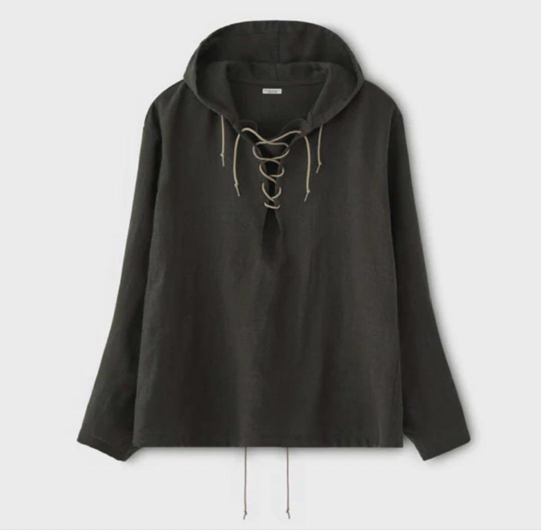 トップス PHIGVEL RACE UP HOODED SHIRT 38 2 M