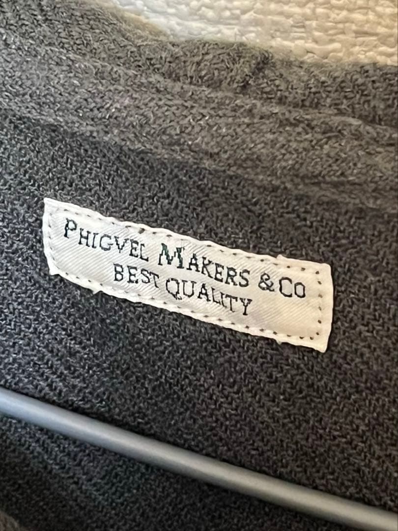 トップス PHIGVEL RACE UP HOODED SHIRT 38 2 M