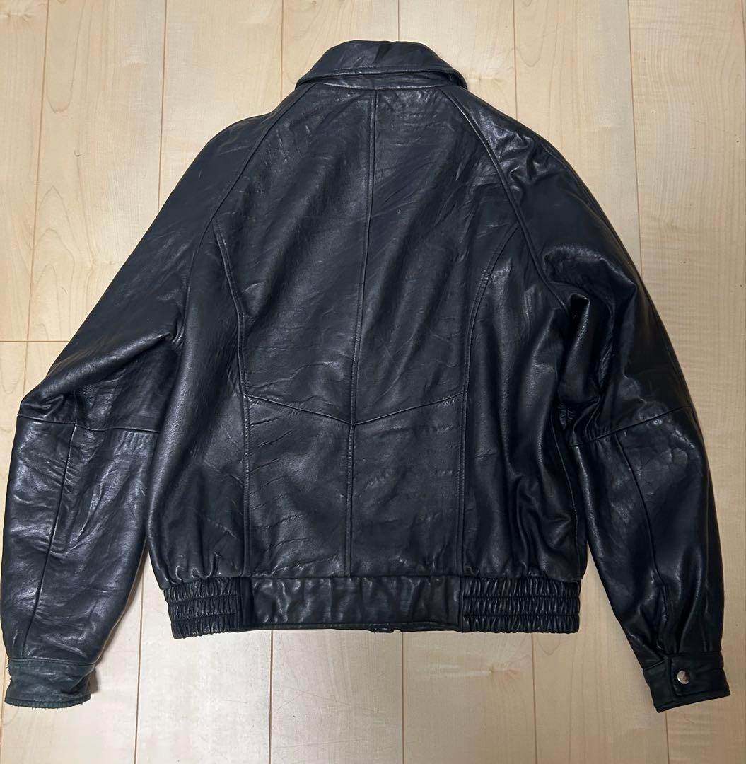 LEATHER U.S.A. ブラックレザージャケット M