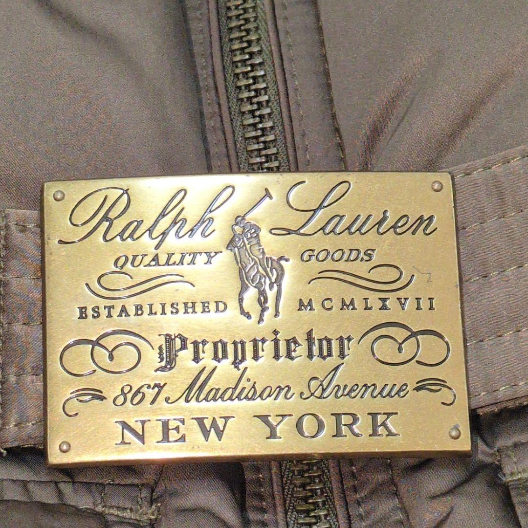 美品　Ralph Lauren ラルフローレン　ダウンベスト　9　ロゴベルト