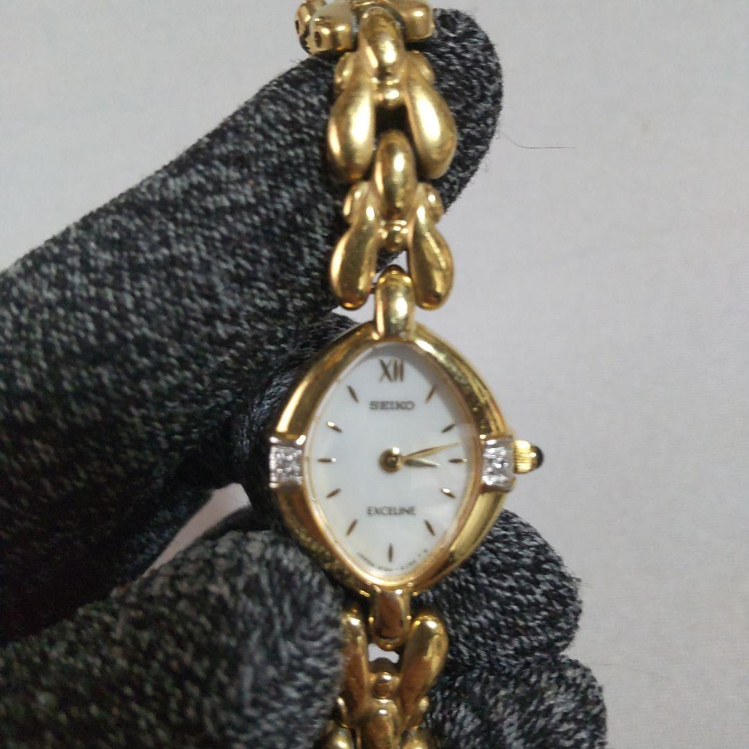 SEIKO ENCLINE チェーンゴールド時計