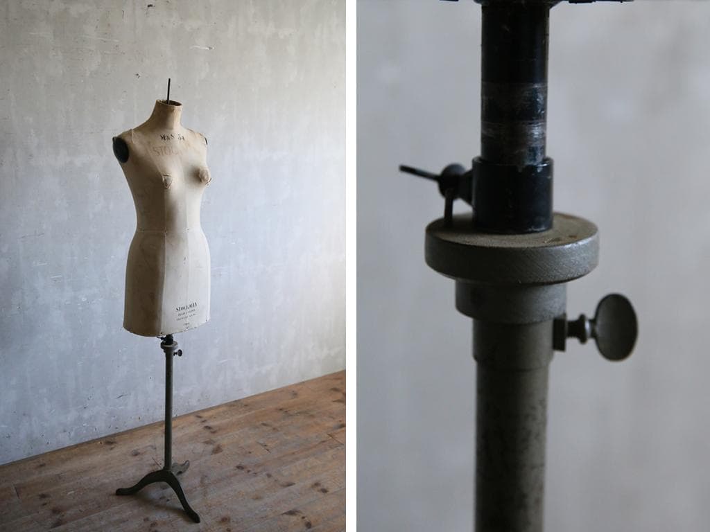 フランスアンティークSTOCKMANストックマン製トルソー/マネキン80-203