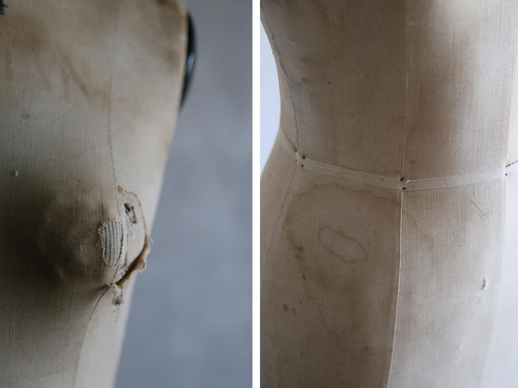 フランスアンティークSTOCKMANストックマン製トルソー/マネキン80-203