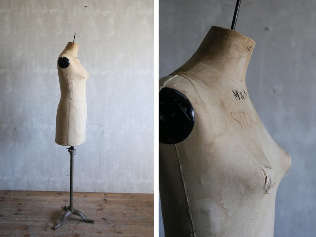 フランスアンティークSTOCKMANストックマン製トルソー/マネキン80-203