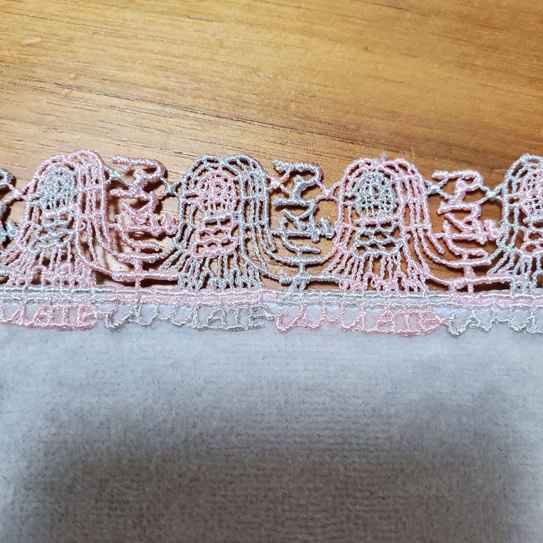 【未使用】近沢レース　ハンカチ　アマビエ　グレージュ　希少　レア