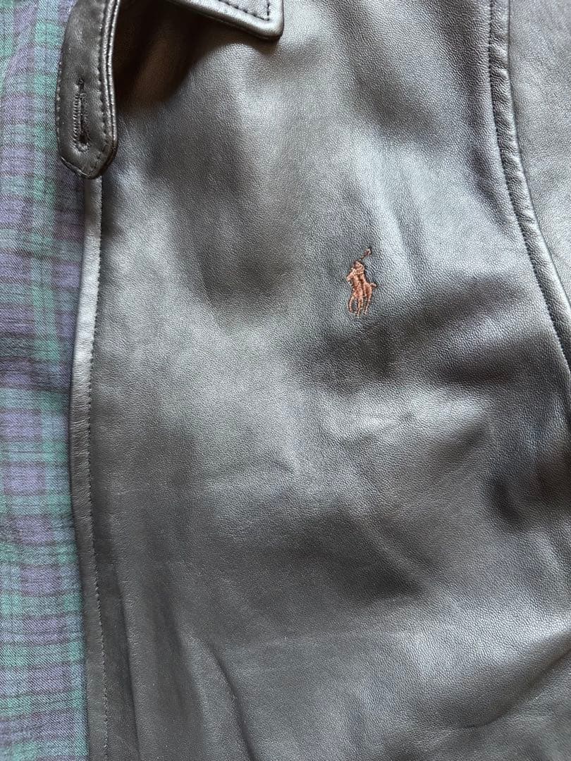 Polo by Ralph Lauren ブラックレザージャケット L