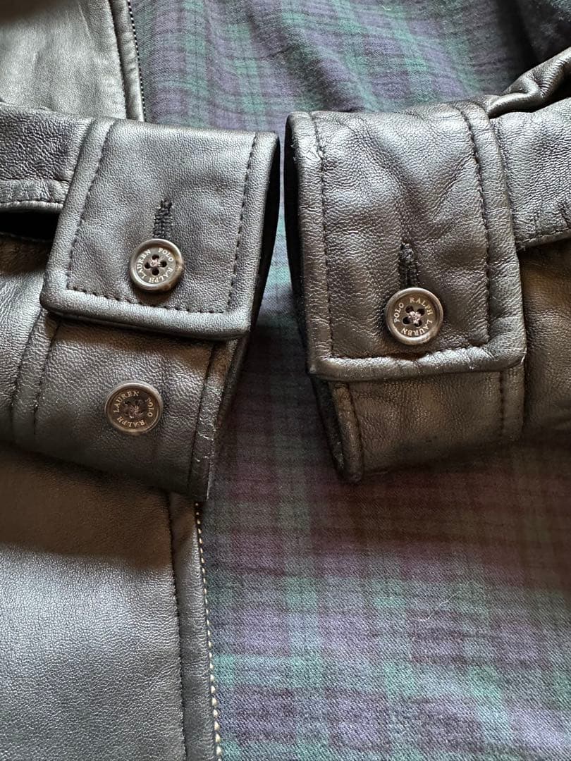 Polo by Ralph Lauren ブラックレザージャケット L