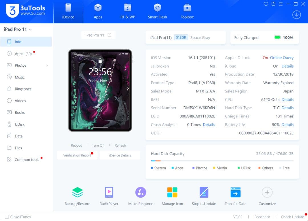 iPad Pro (第1世代) 11インチ Wi-Fi 512GB