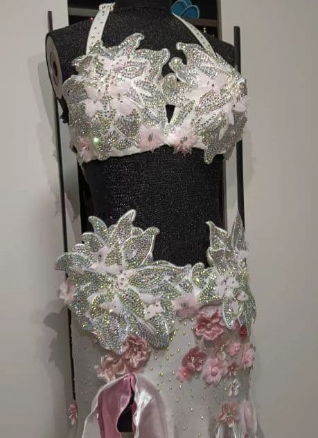 お得 美品一点物 ベリーダンス衣装 ブラスカートセット M コスチューム