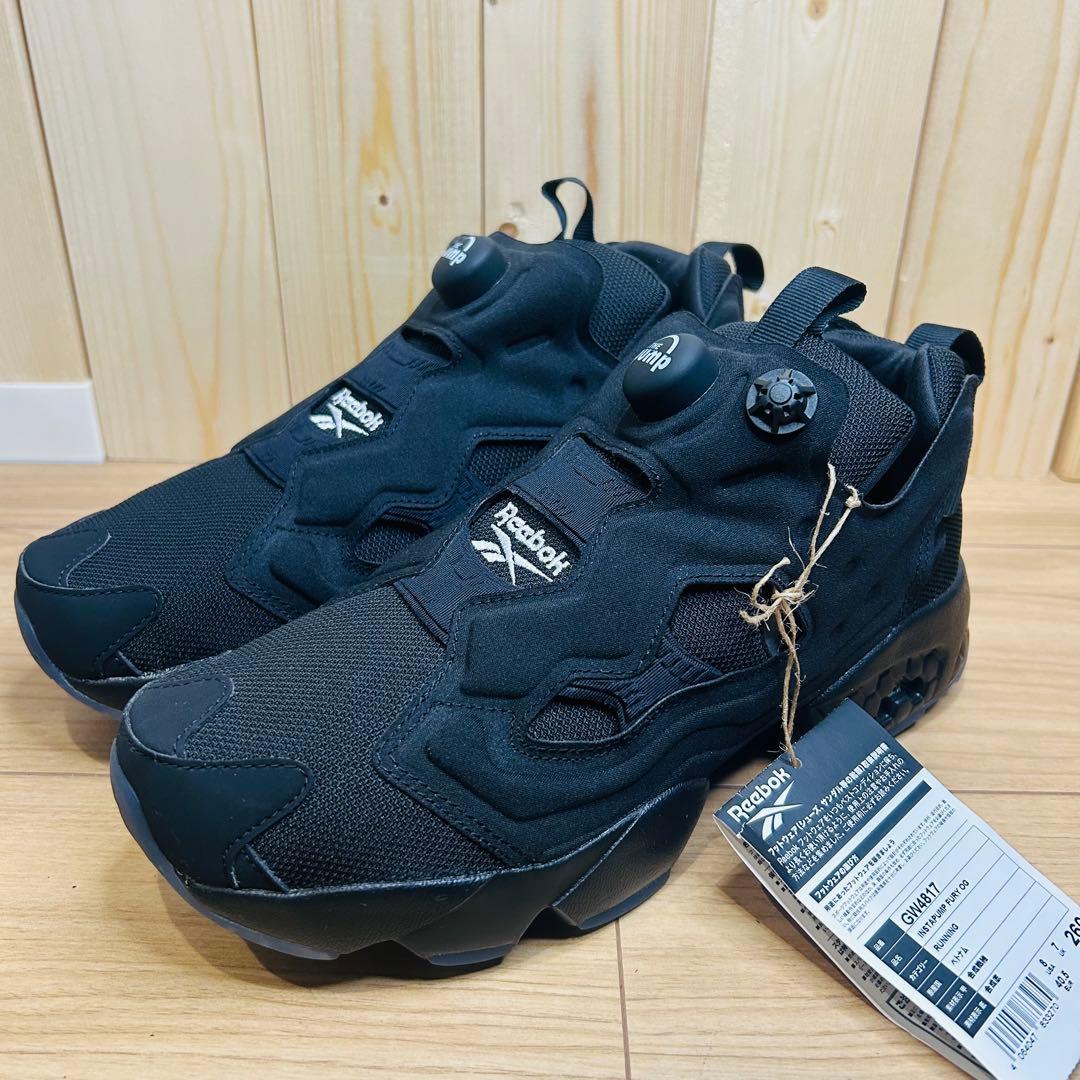 【新品】Reebok インスタポンプフューリー OG 26cm オールブラック