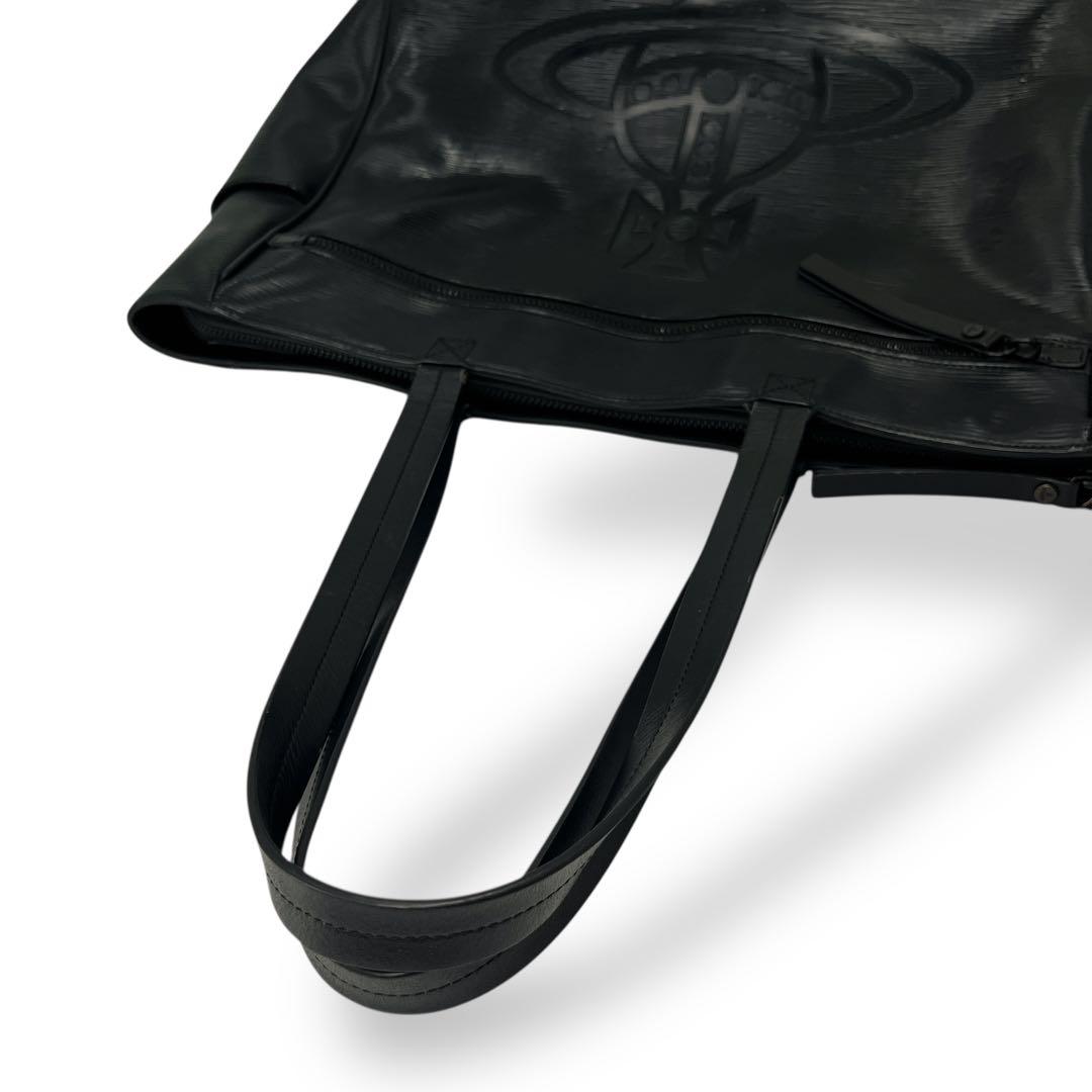 ヴィヴィアンウエストウッド　フロウ　トートバッグ　肩掛け可　A4可　オーブ　塩ビ