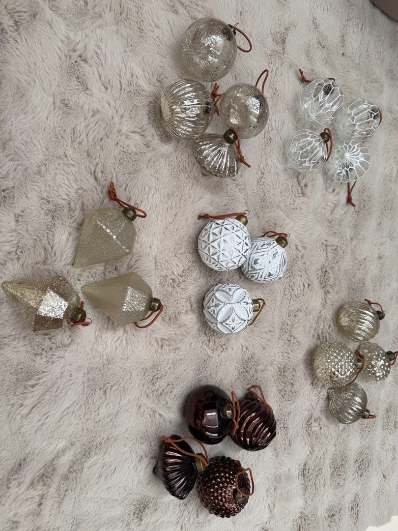 Antry ガラス製 クリスマスオーナメントセット 22個