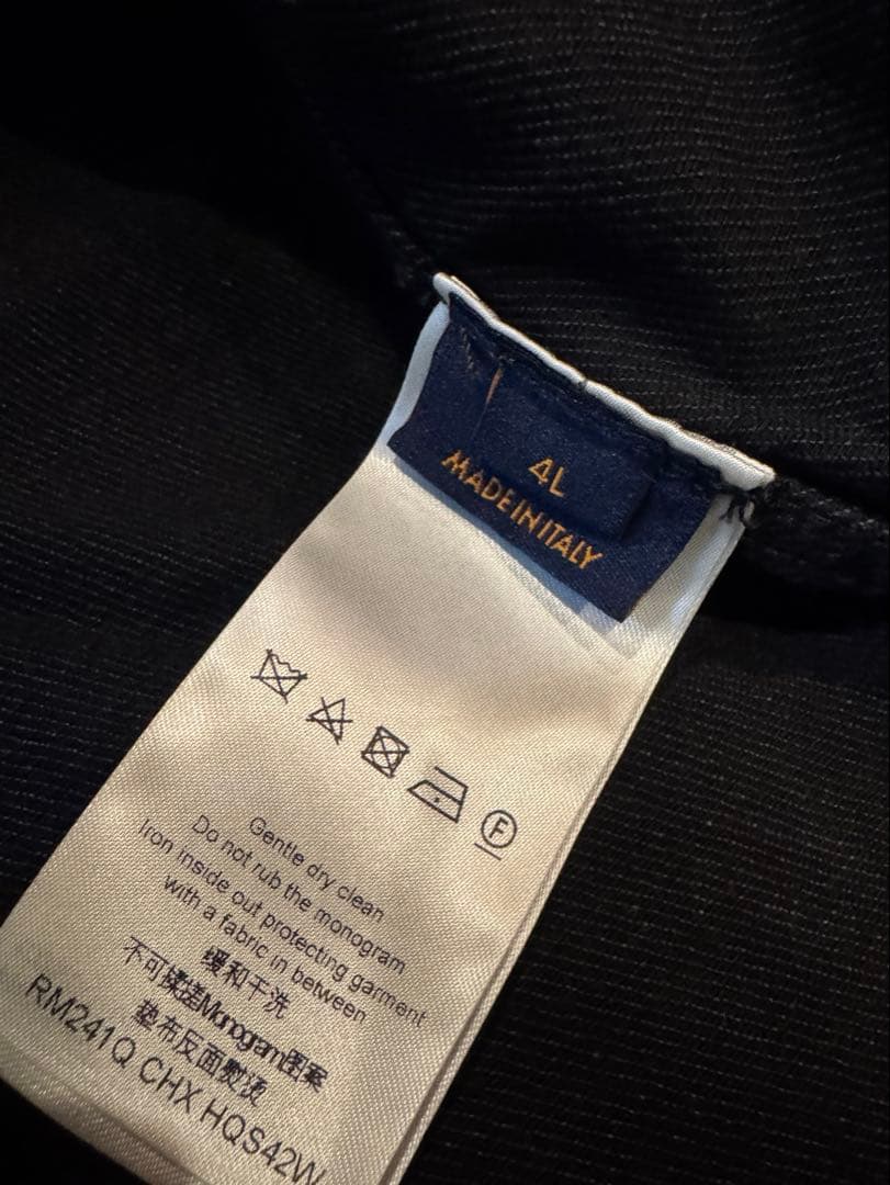 Louis Vuitton デニムオーバーシャツ　モノグラム エンボス