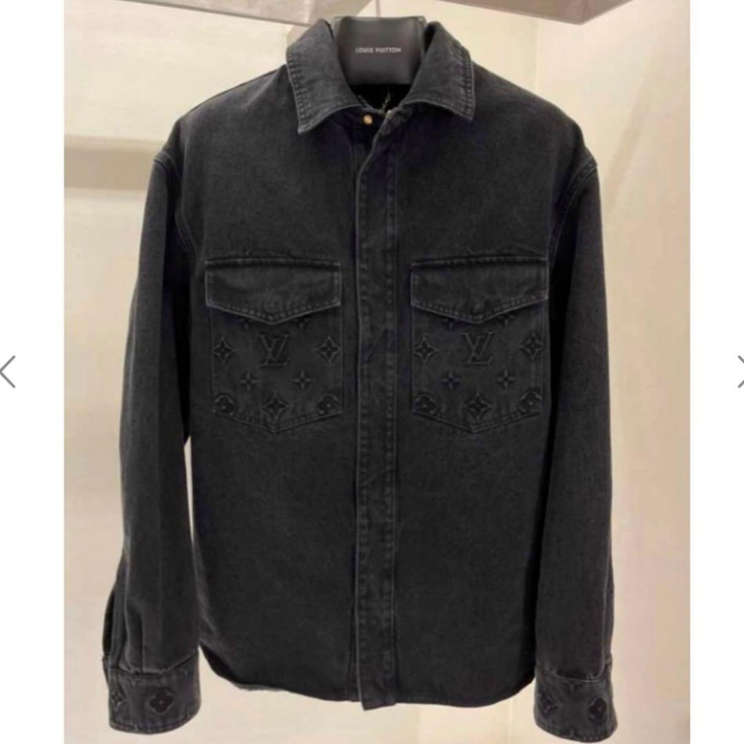 Louis Vuitton デニムオーバーシャツ　モノグラム エンボス