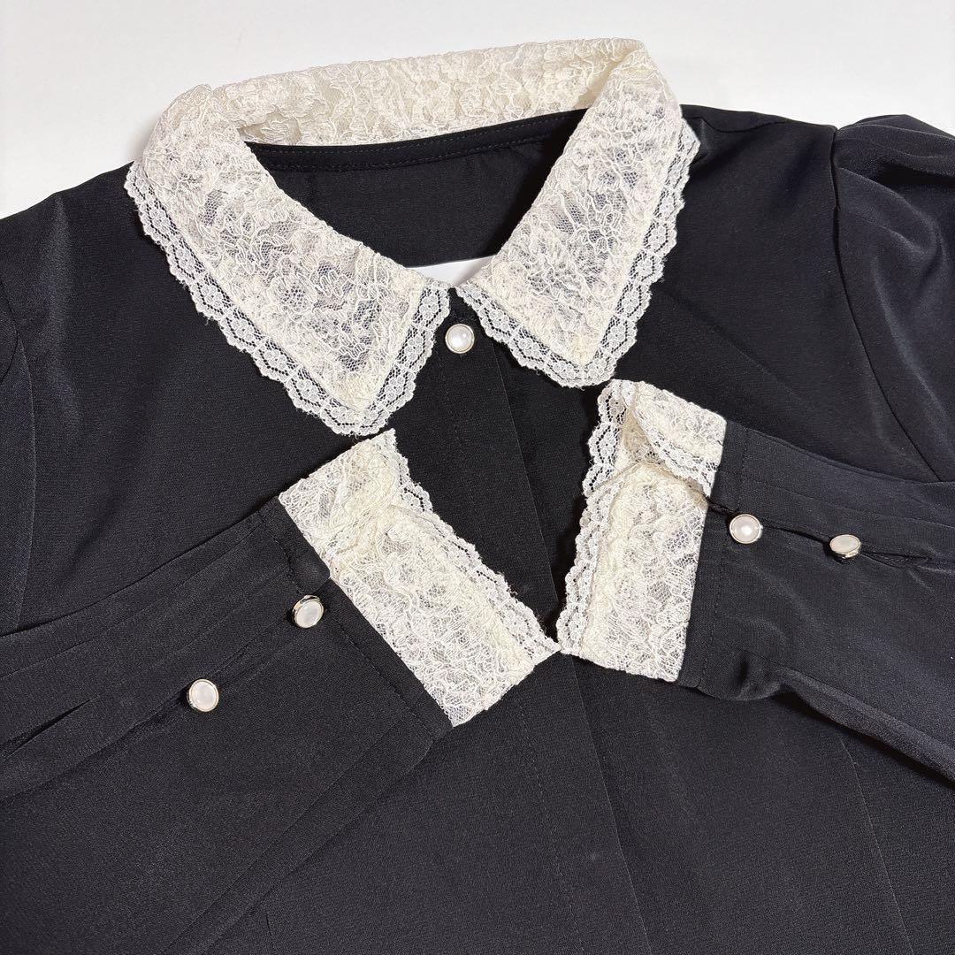 【新品タグ付き】an another angelus クレリックレース衿シャツ