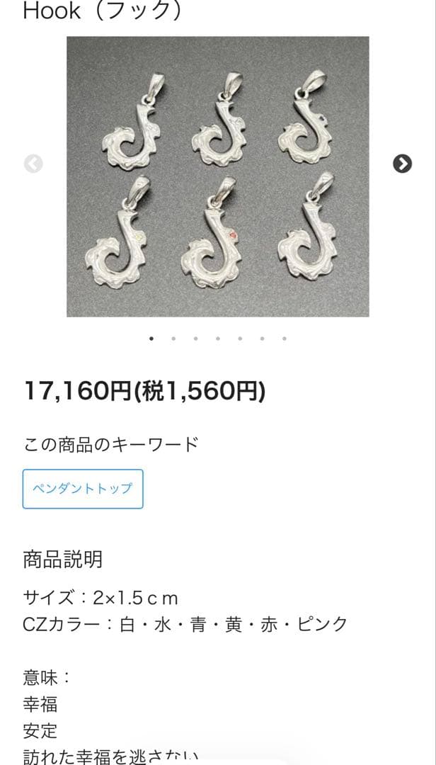 Roots （ルーツアイランド）シルバーネックレス4トップ 刻印あり