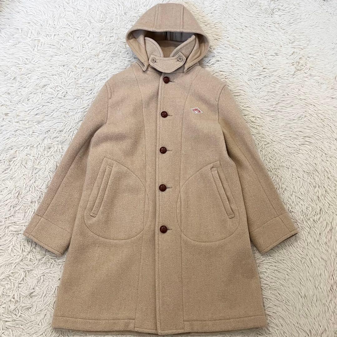 ✨美品✨ダントン　ダッフルコート　2way ロング丈　フード取り外し可　38
