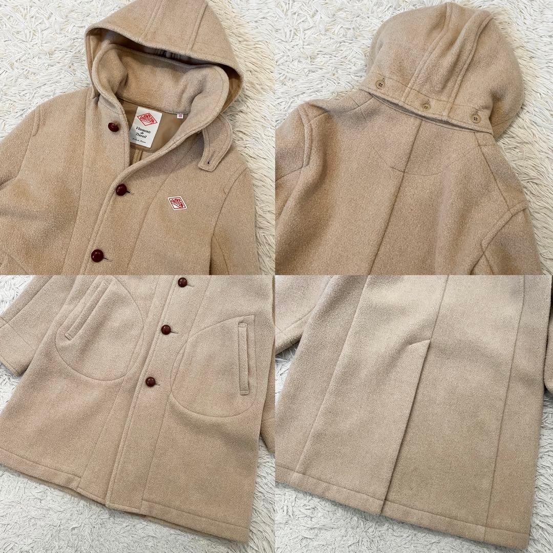 ✨美品✨ダントン　ダッフルコート　2way ロング丈　フード取り外し可　38
