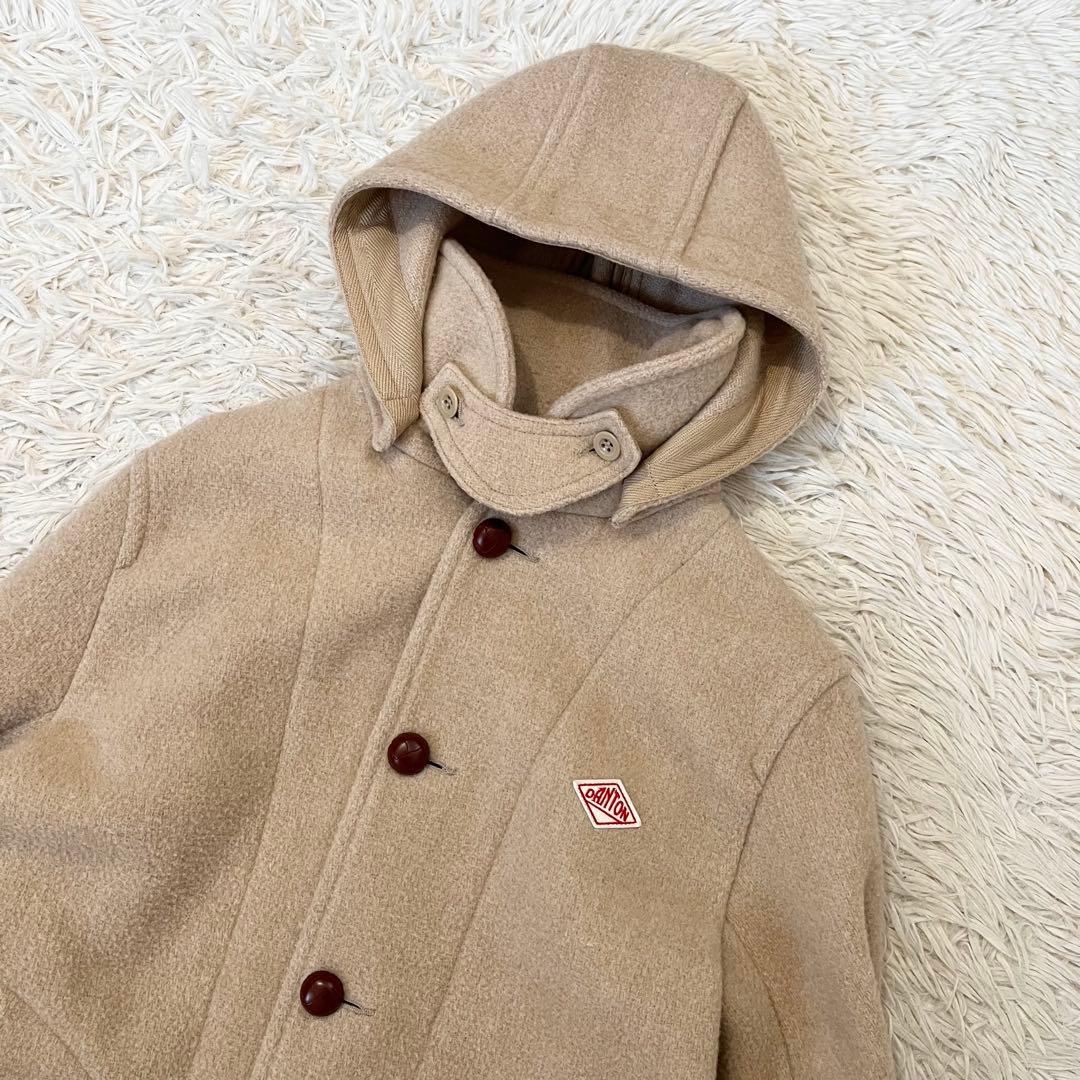 ✨美品✨ダントン　ダッフルコート　2way ロング丈　フード取り外し可　38