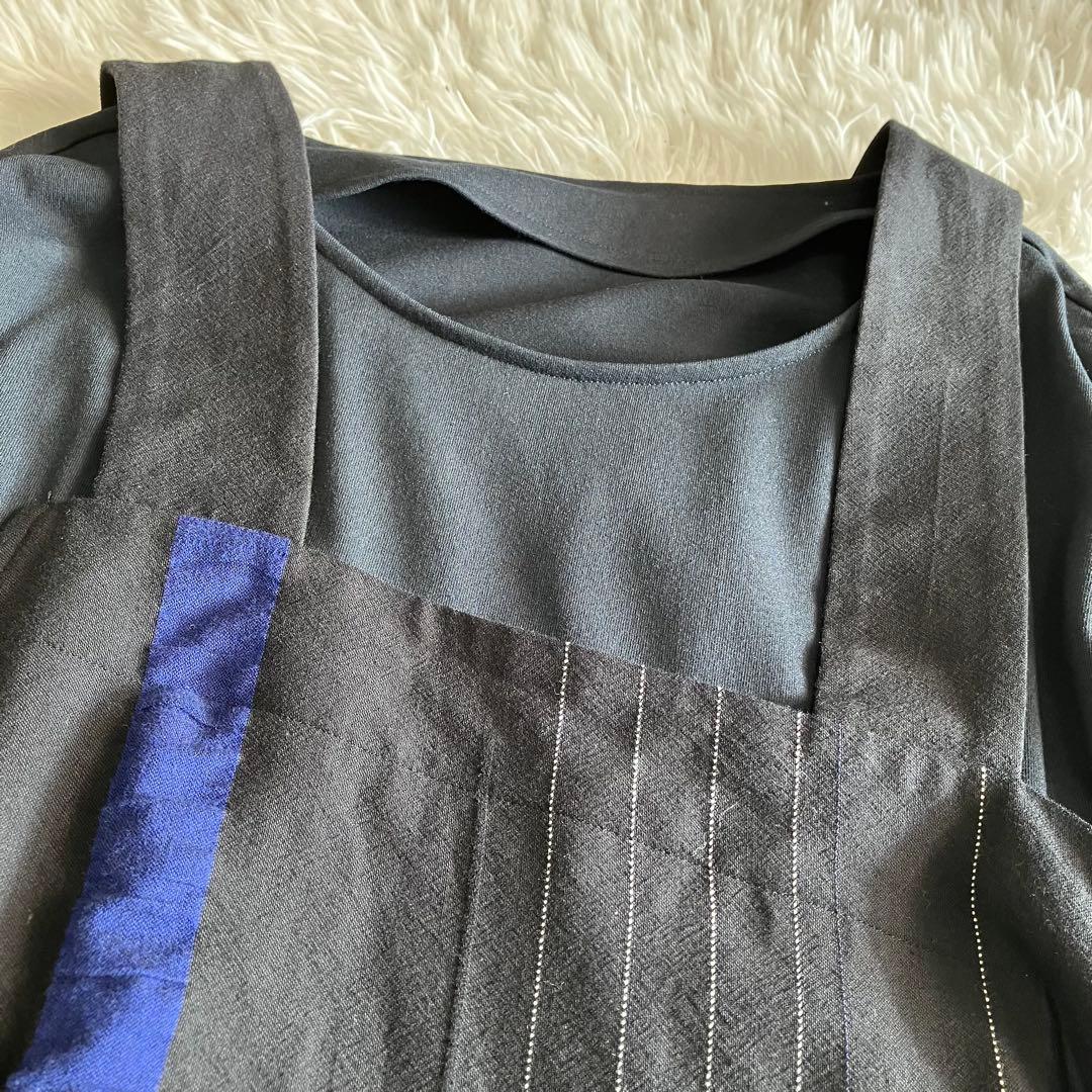 センソユニコ 慈雨 レイヤード 重ね着風 変形 ワンピース