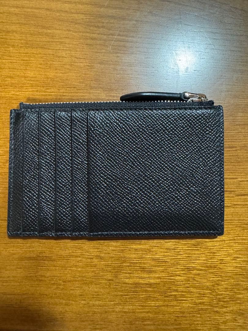 新品未使用級　BURBERRY ブラックレザー ケース　パスケース