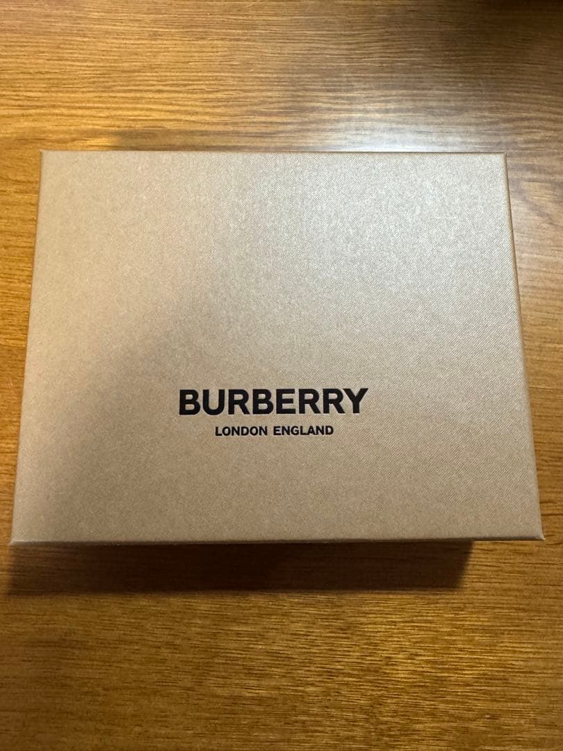 新品未使用級　BURBERRY ブラックレザー ケース　パスケース