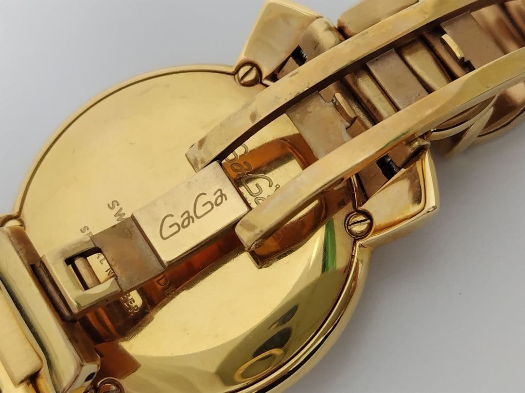 ジ*ビ様 GaGa ゴールド カラフル数字 時計