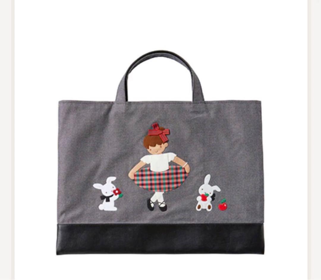 未使用　ファミリア デニムバッグ　バレエ