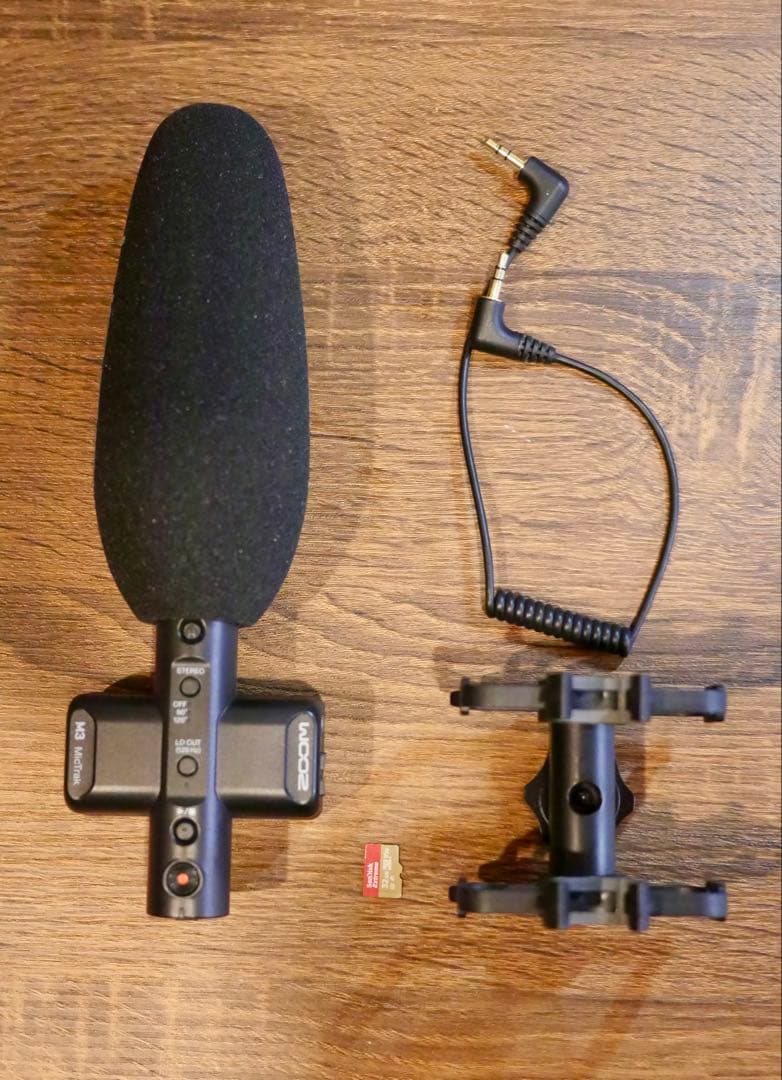 ZOOM M3 MicTrak 32bit収録/ステレオショットガンマイク