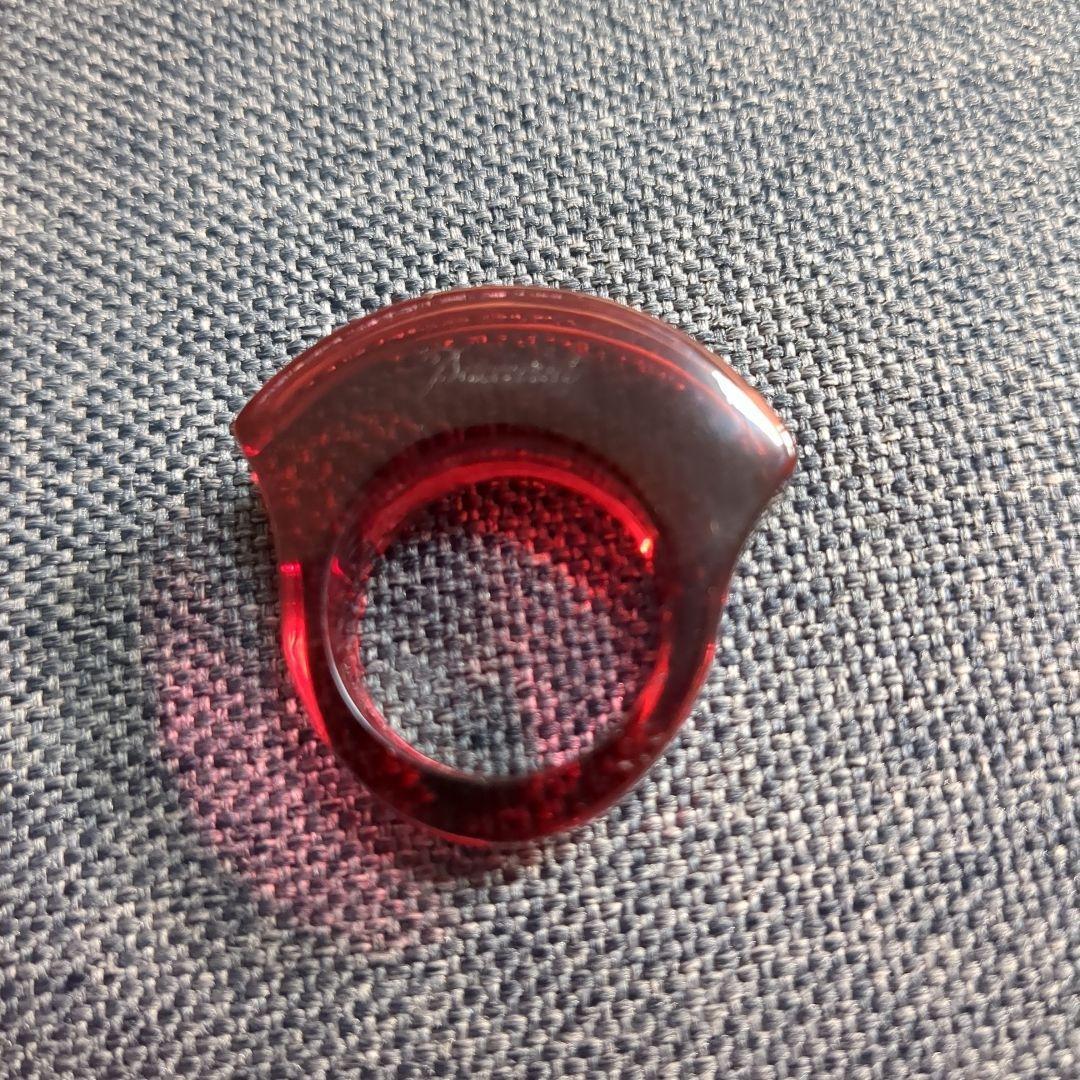 【希少】Baccarat　バカラ　リング　指輪　クリスタルレッド　14号