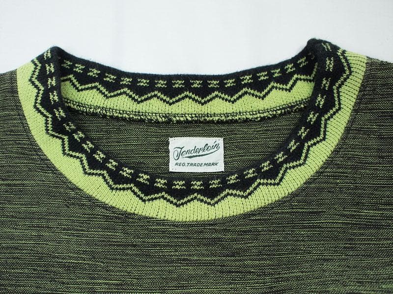 美品 TENDERLOIN BAJA L/S バハ クルーネック