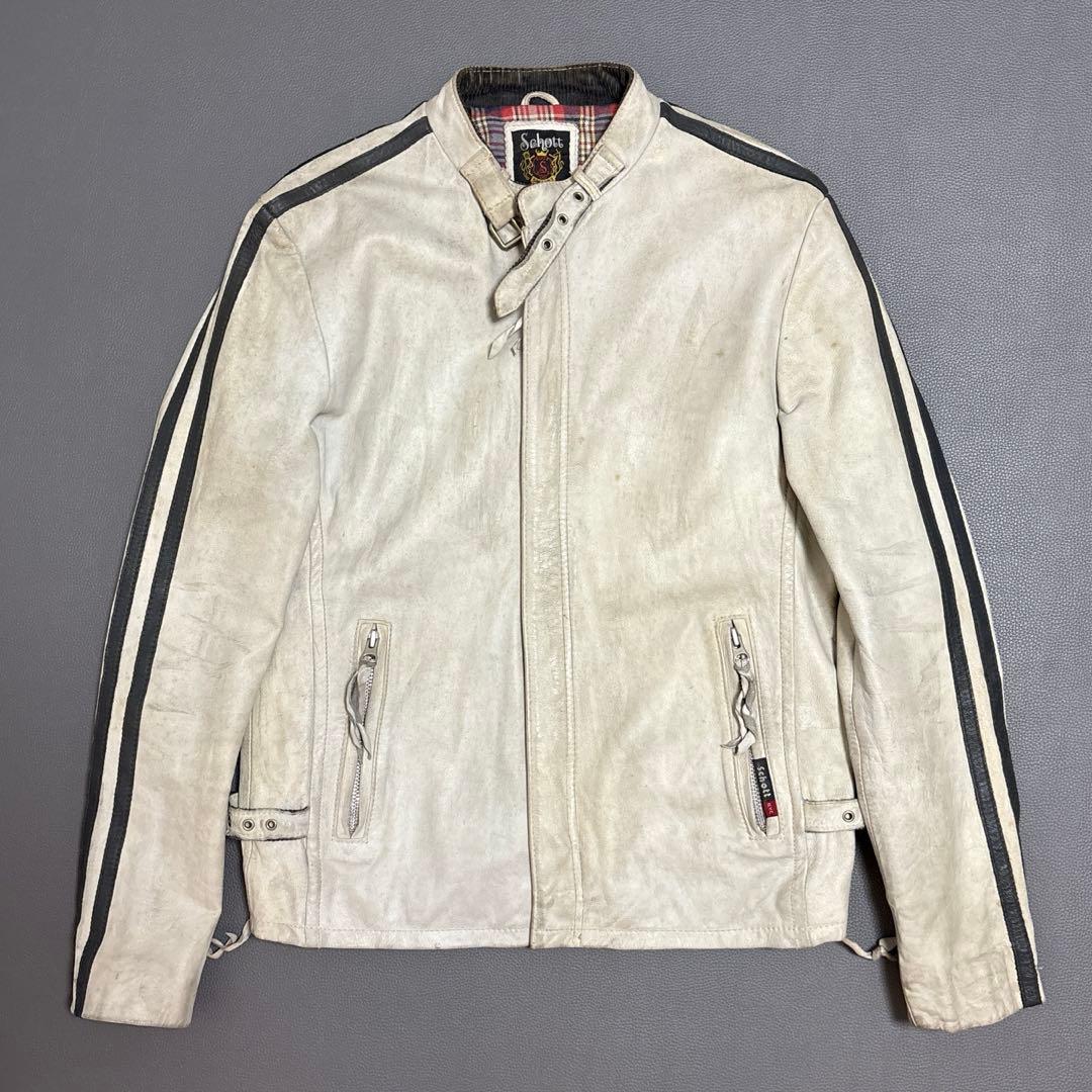 Schott ショット ユーズド加工 レザー シングルライダース