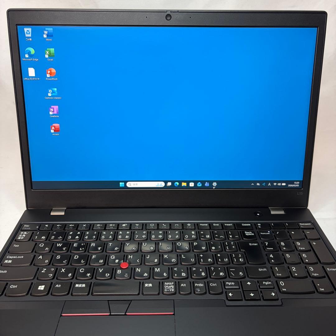 美品 ThinkPad L15 Gen1 i5 8GB 256GB フルHD