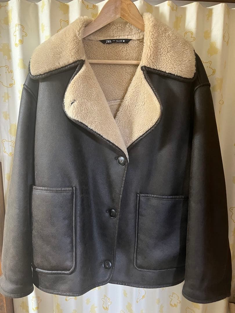 ZARA ZWコレクションリバーシブルジャケット ムートンジャケット