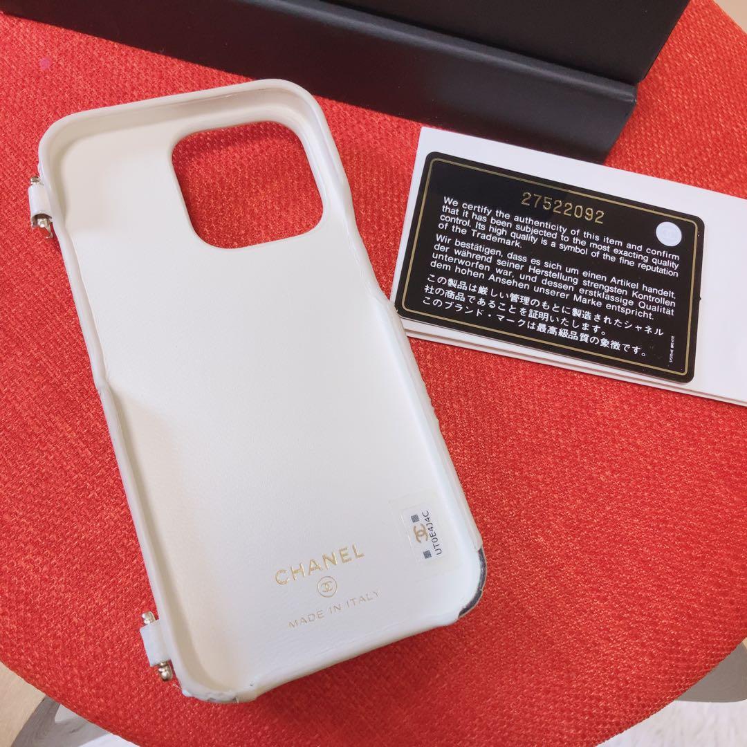 CHANEL⭕️iPhone13pro スマホケース　携帯カバー　マトラッセ　希少