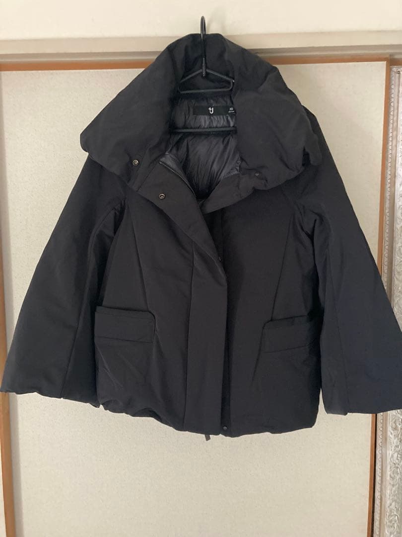 【希少XS】ユニクロ +J ハイブリッドダウンジャケット ブラック