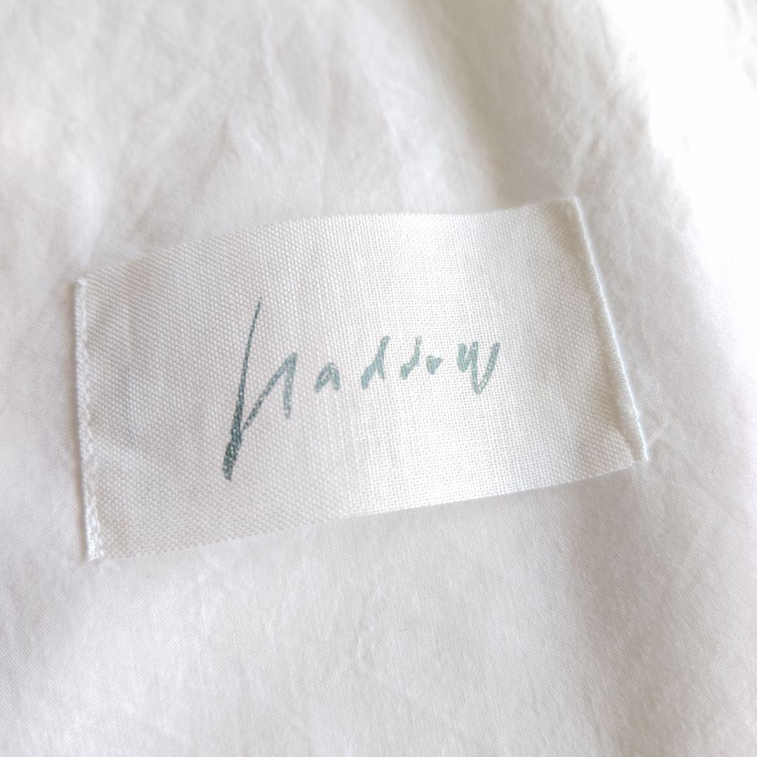 バスコ ハドゥ プルビオ 立襟 フリル ホワイト シャツ ブラウス インド製